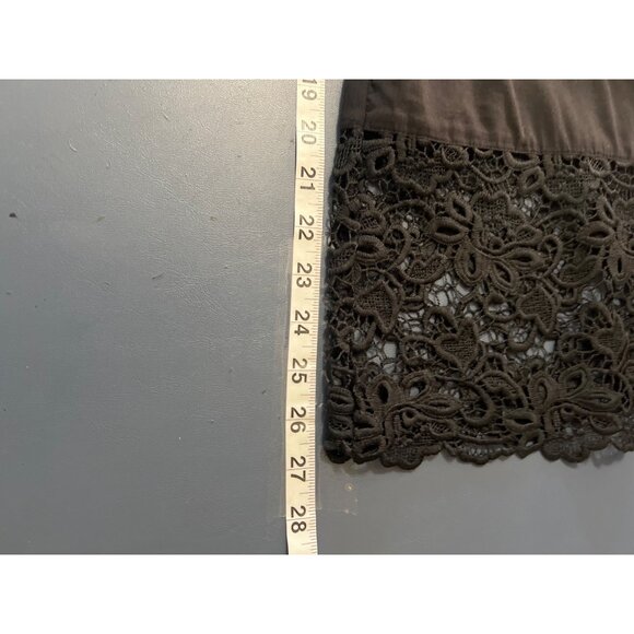 Whimsigoth Off-Shoulder Black Top Lace Trim Small Fairy Grunge Witchy - Picture 3 of 11